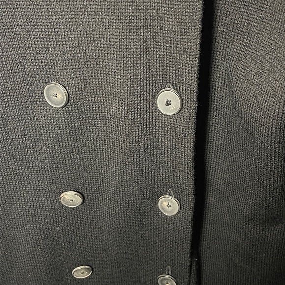 Vince. 100% Wool double breasted longline knit coat/cardigan size M - Picture 6 of 8